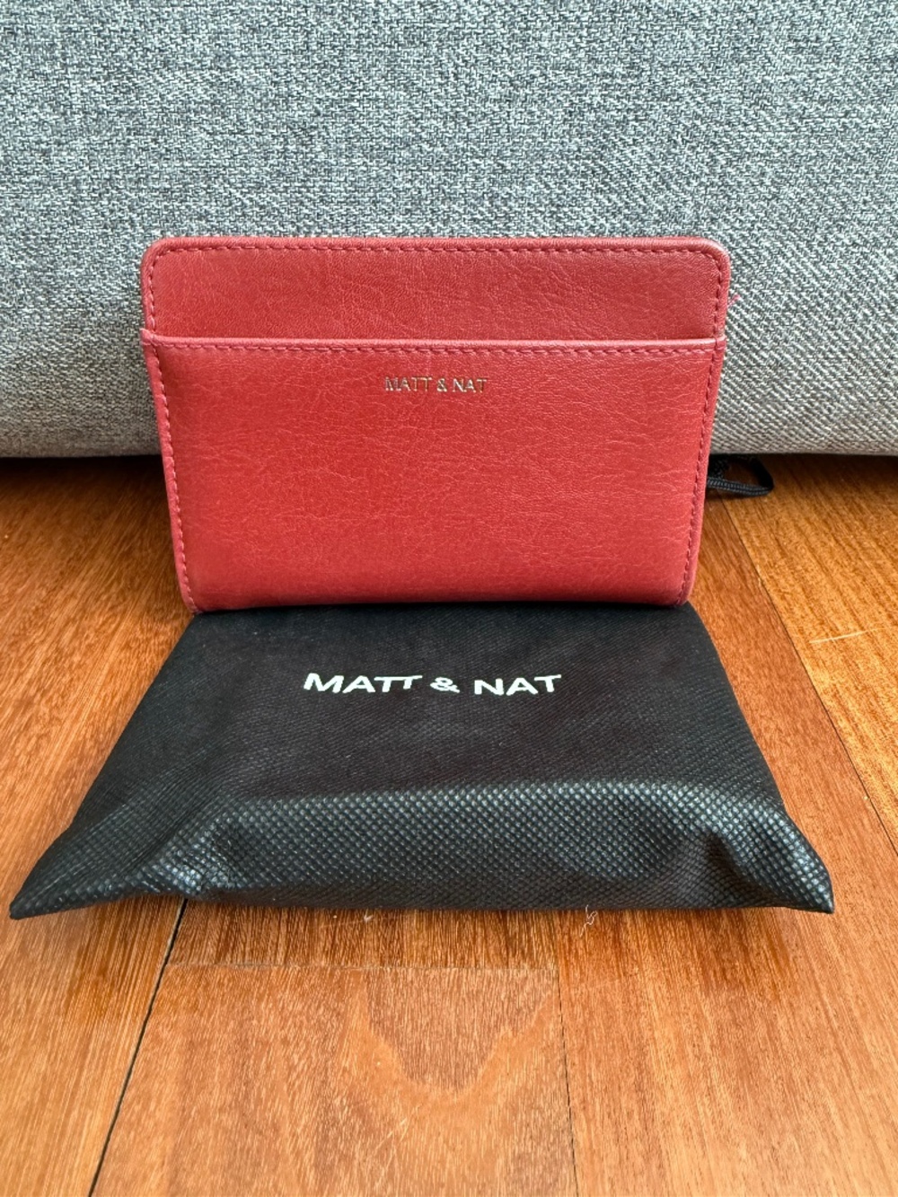 NWOT Matt & Nat Vegan Leather Wallet Red